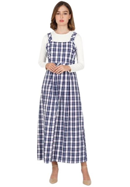 Plaids Sleeveless Dress