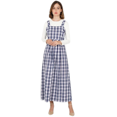 Plaids Sleeveless Dress