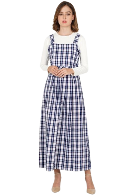 Plaids Sleeveless Dress 1