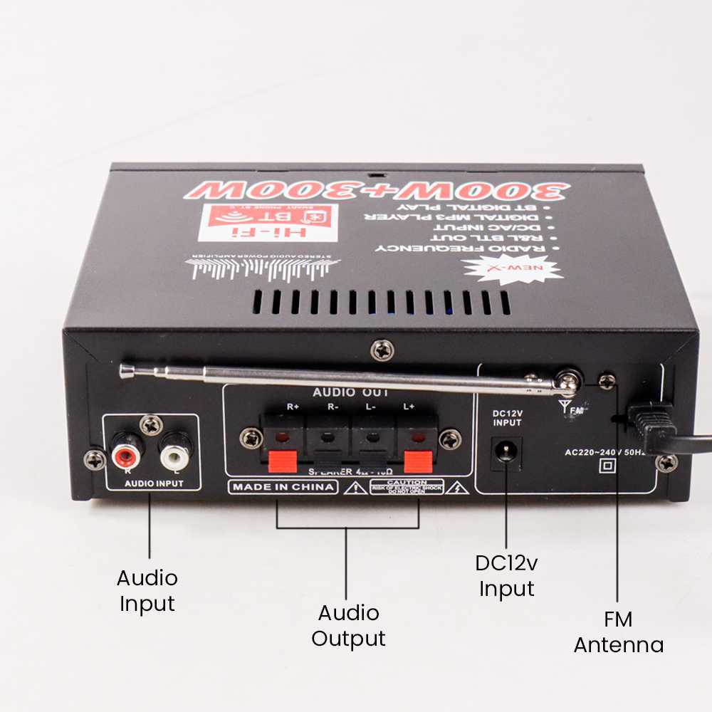 Jakarta Digital Nusantara Taffware Bluetooth EQ Audio Amplifier AV-298BT