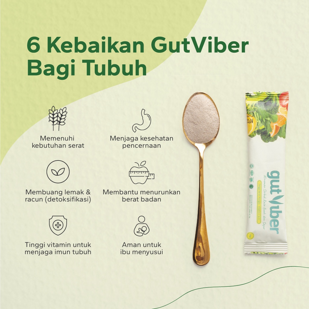 GutViber  Minuman Detox Rasa Buah dan Sayur