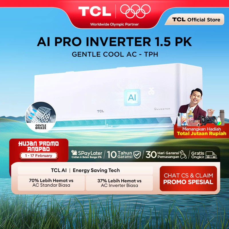 TCL Air Conditioner (Zhongshan) TCL Healthy Inverter AC 1.5 PK  TAC-12CSD/TPHI