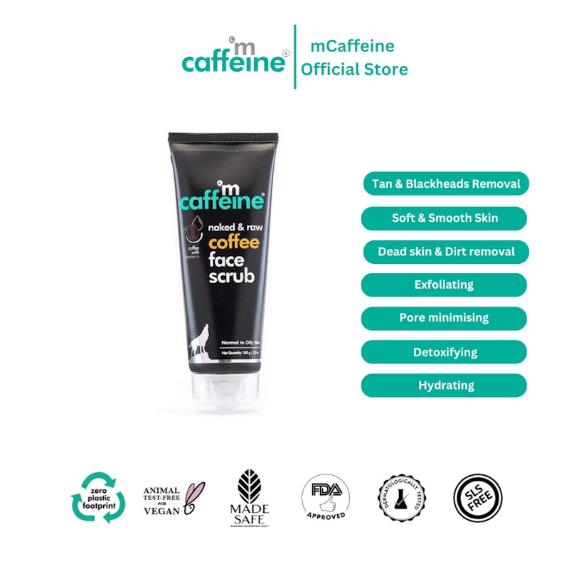 mCaffeine Naked & Raw Coffee Face Scrub 5