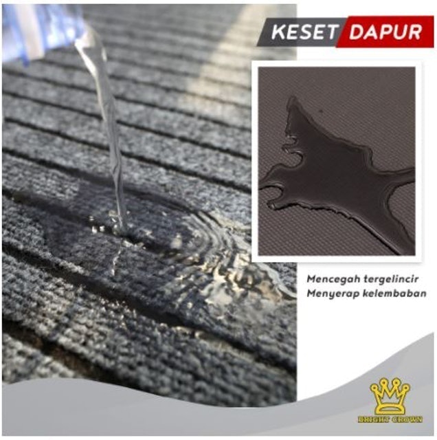 Bright Crown Keset Dapur Premium Motif Garis