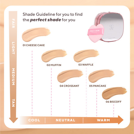 Triniti Tunggal Abadi True to Skin Skinlike Porefecting Cushion SPF 35 PA++++ 05 Pancake