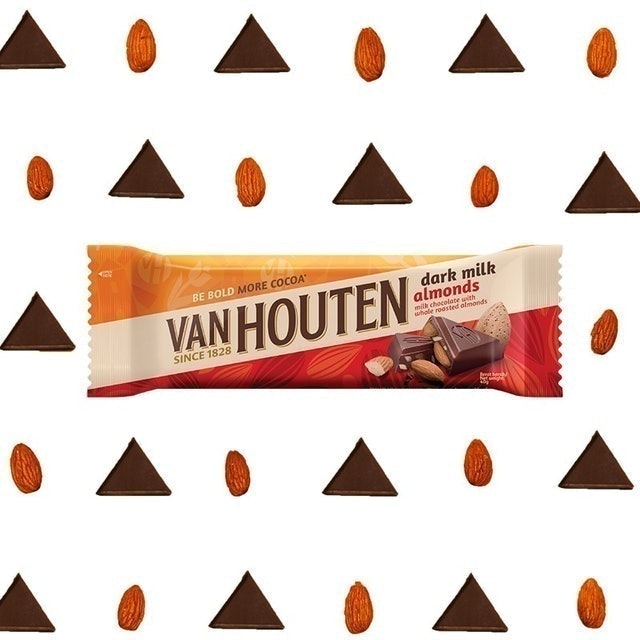 Van Houten Dark Milk Almonds