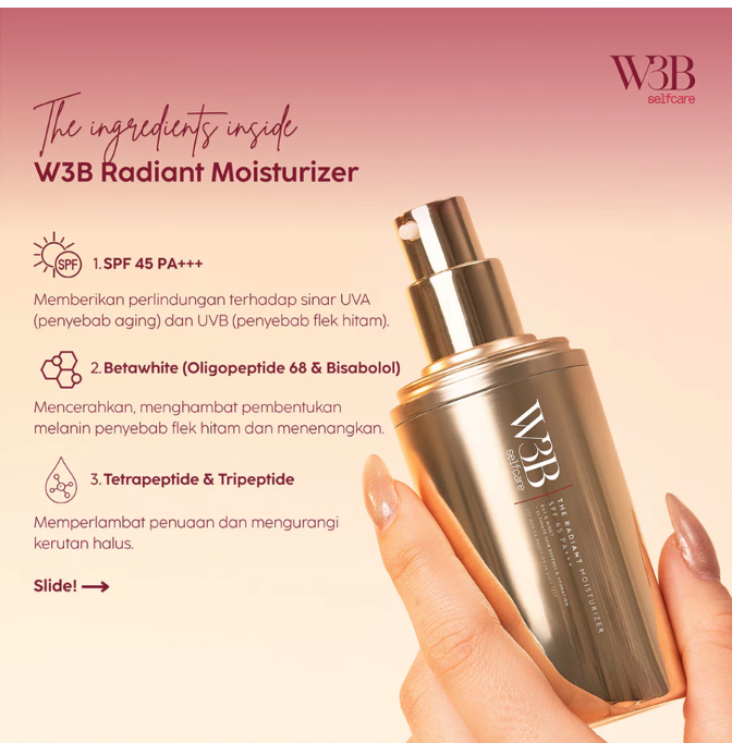 W3B Selfcare The Radiant Moisturizer SPF 45 PA+++ 4