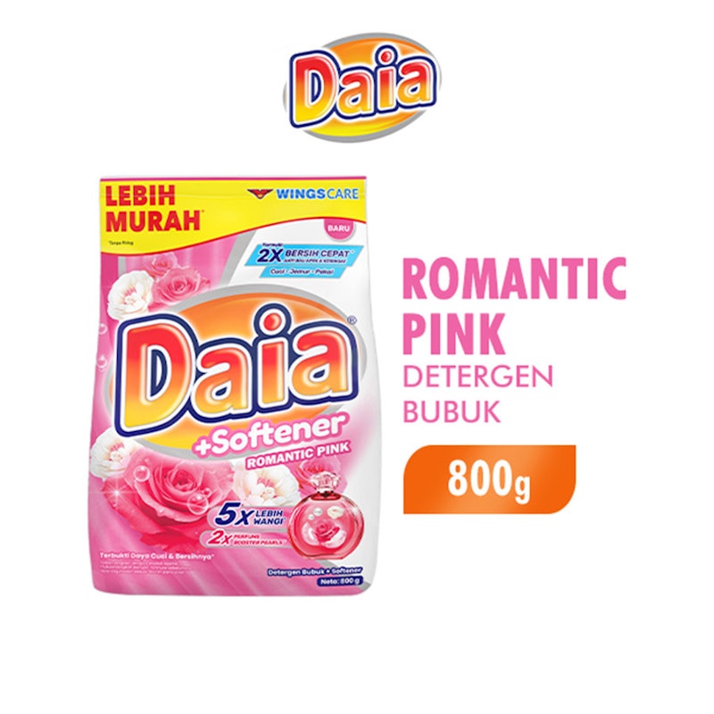Detergen Bubuk + Softener Romantic Pink 2
