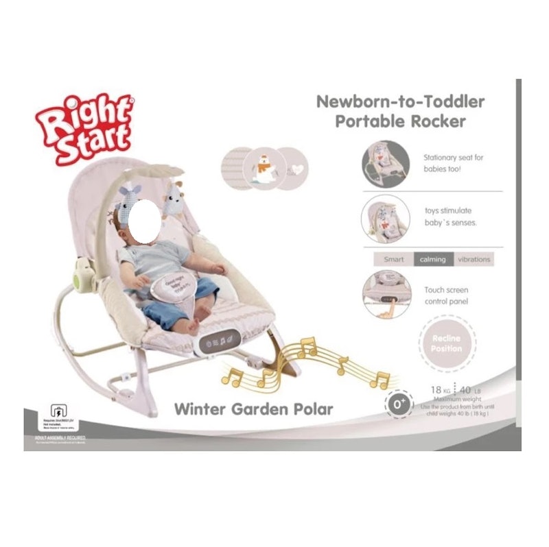 Right Start Newborn-to-Toddler Portable Rocker 4
