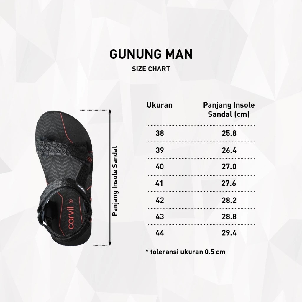 Carvil Abadi Carvil Sandal Gunung Pria Pasific Gm