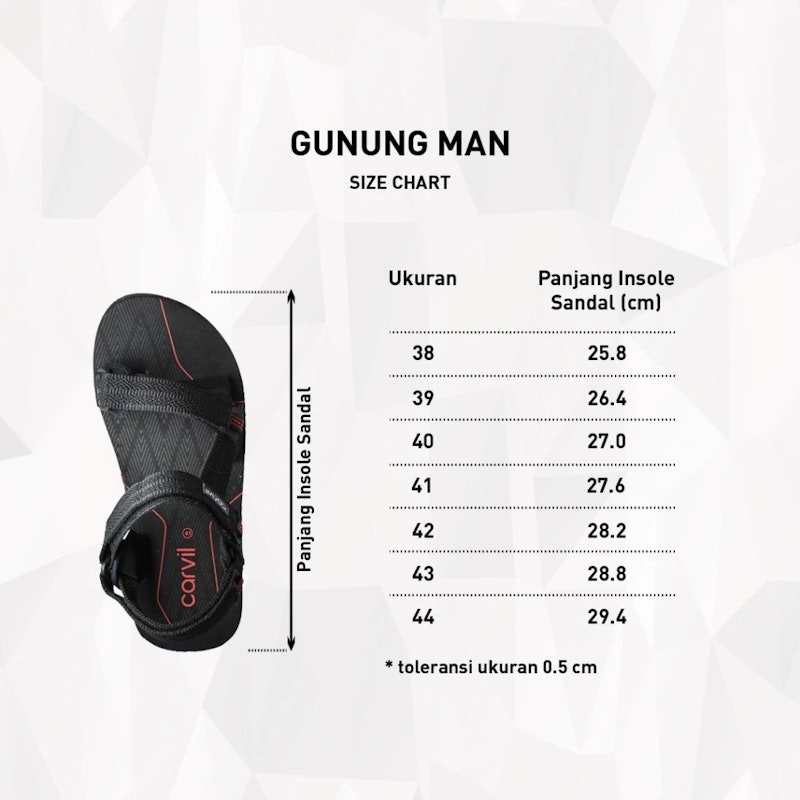 Carvil Sandal Gunung Pria Pasific Gm 5