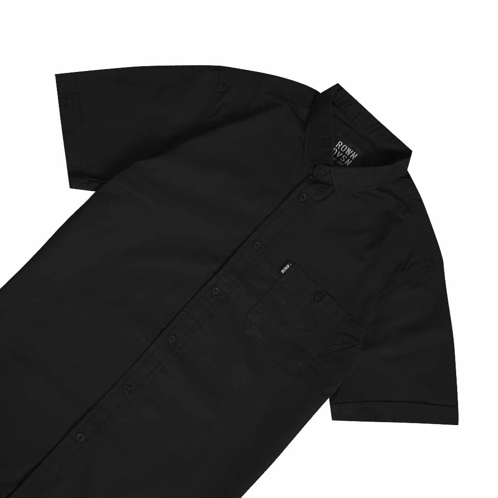  Rown Division Kemeja Guille Black  TC031