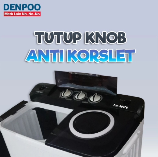 Denpoo Mandiri Indonesia Denpoo Mesin Cuci Semi Auto 8 kg DW-8907B 