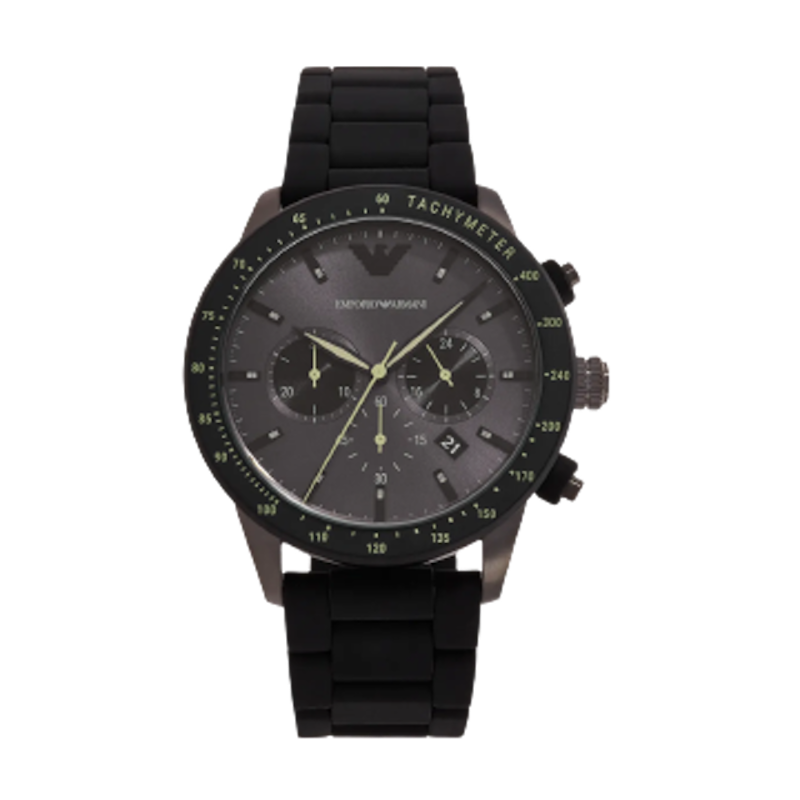 Chronograph Gunmetal Stainless Steel Watch 2
