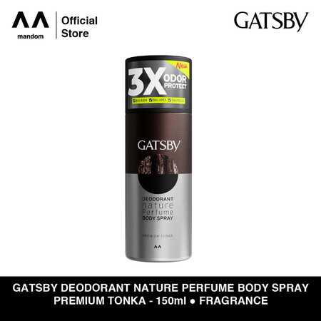 Mandom Indonesia Gatsby Deodorant Nature Perfume Body Spray Premium Tonka