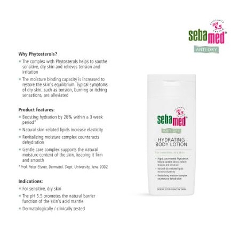 Sebamed Anti-Dry Hydrating Body Lotion 4
