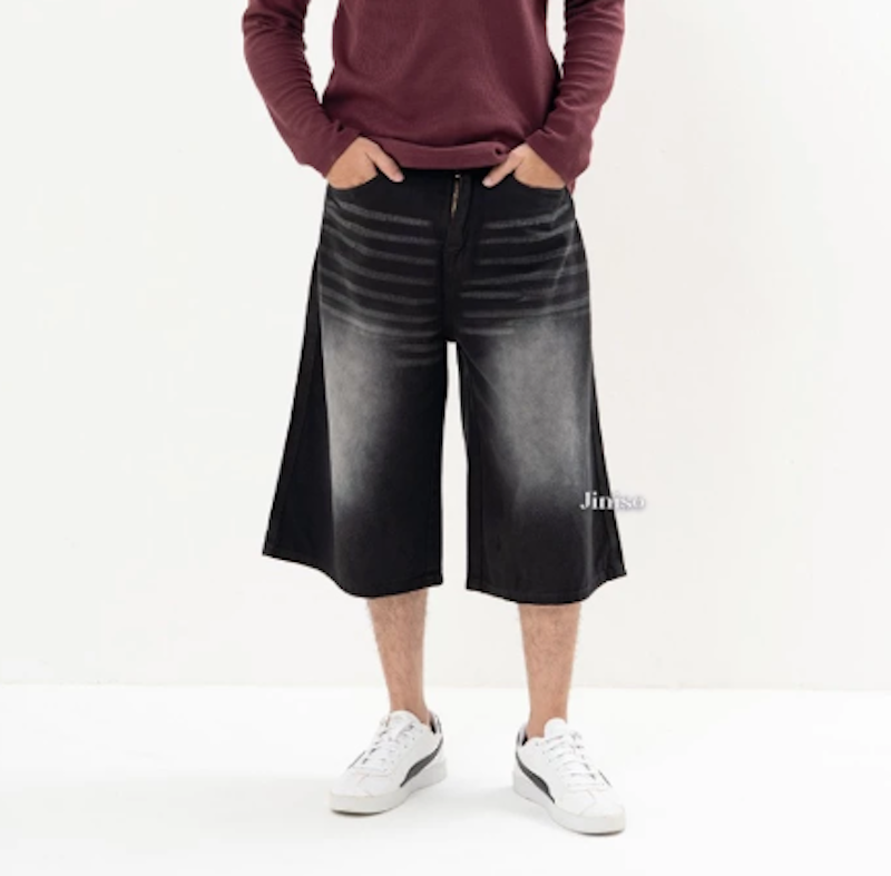 JINISO Jorts Baggy Short Jeans Pria 3