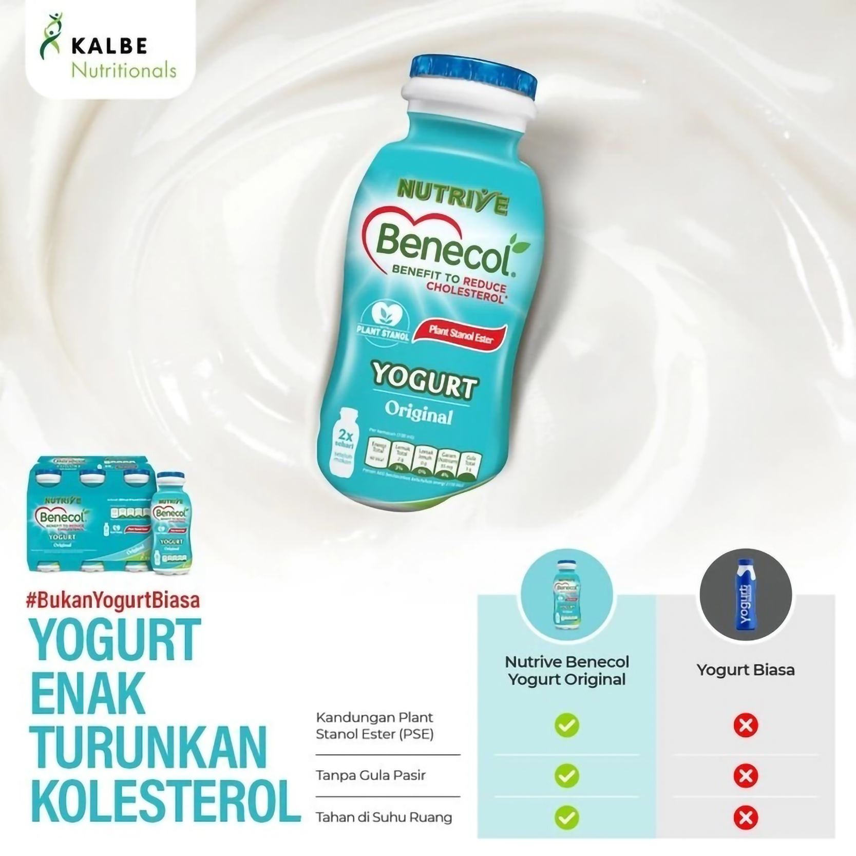 Nutrive Benecol Yoghurt Original 3