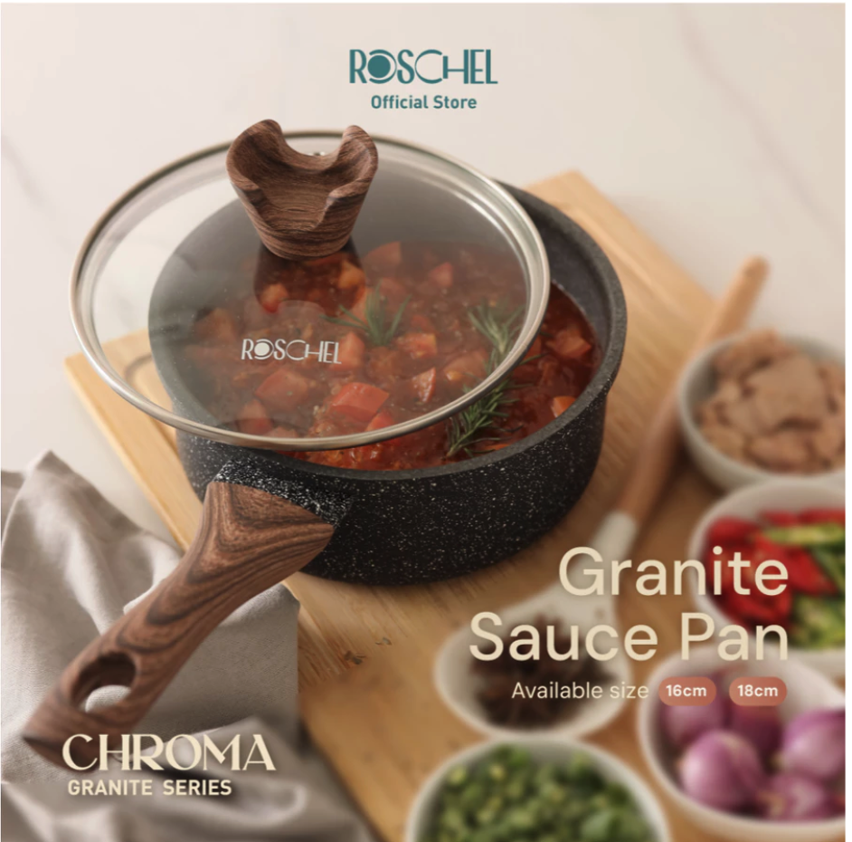  Roschel Chroma Granite Saucepan 18 cm + Lid