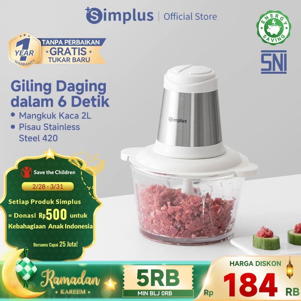 Hongkong Ruixing Technology Simplus Chopper Blender 2 L