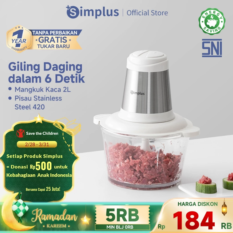 Simplus Chopper Blender 2 L 2