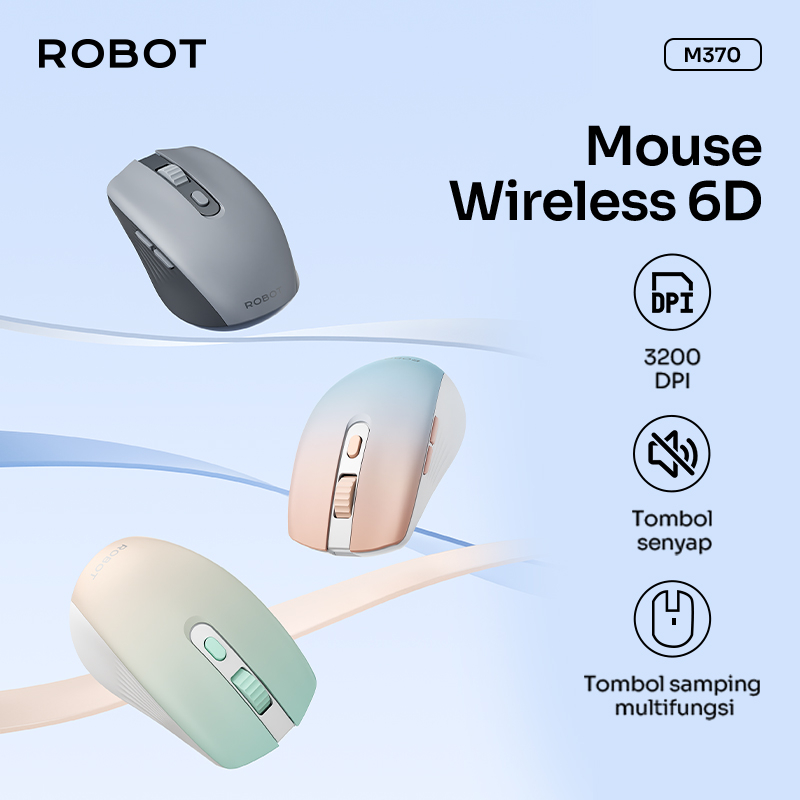 Wook Global Technology ROBOT Mouse Wireless Silent Click M370