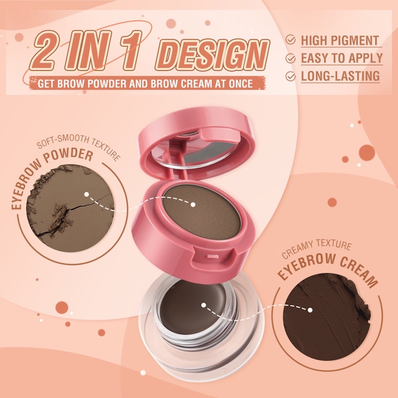 2-in-1 Eyebrow Cream and Powder Gel 2
