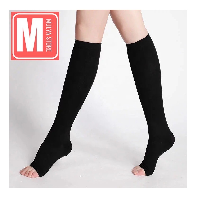  Dr. Dean Medical Compression Stocking Bawah Lutut Open Toe
