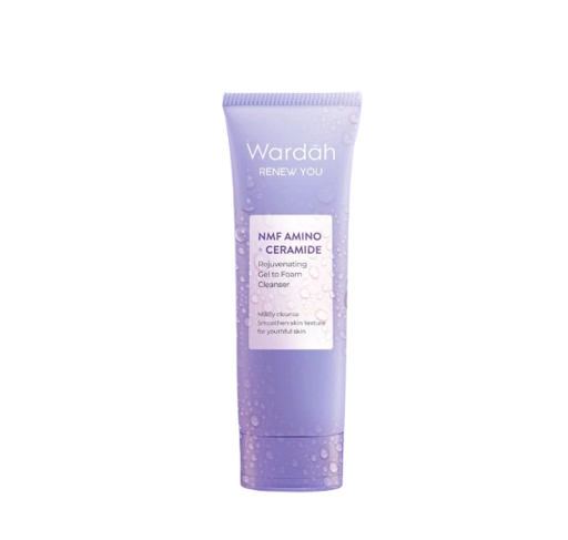 Wardah ｜ Renew You NMF Amino + Ceramide Rejuvenating Gel to Foam Cleanser