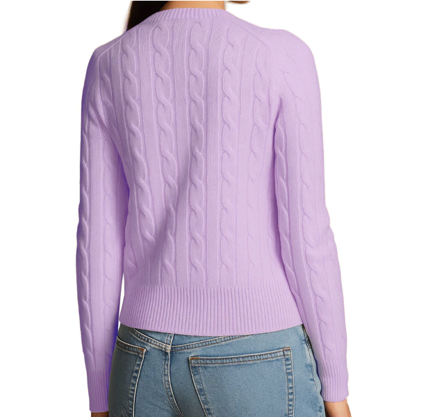 Polo Sport Cable Knit Cardigan Lilac 3