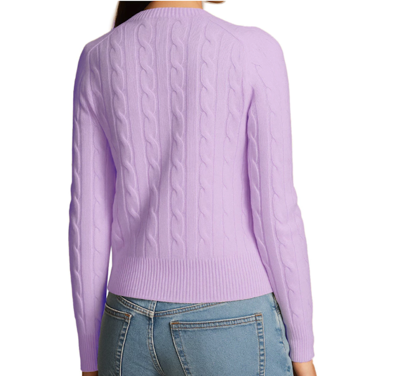 Polo Sport Cable Knit Cardigan Lilac 3