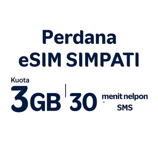 Perdana eSIM SIMPATI 3 GB 1