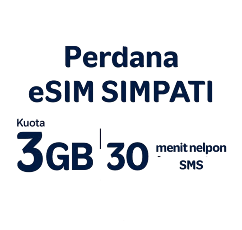 Perdana eSIM SIMPATI 3 GB 1