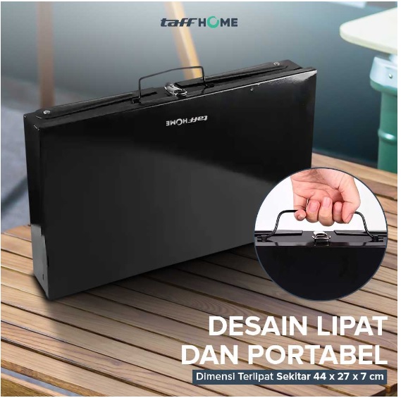 TaffHOME  Alat Panggang Arang BBQ Outdoor Grill Stove Foldable HWSK77