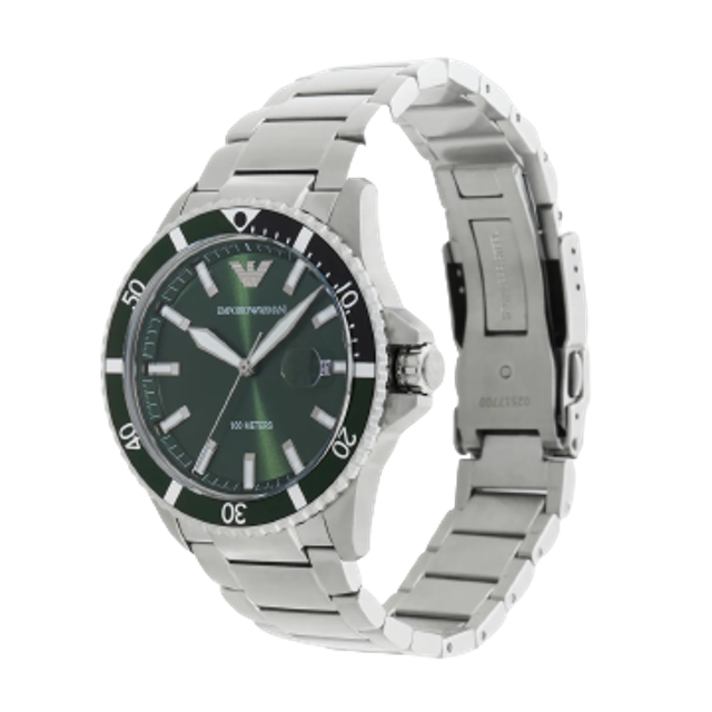 Three-Hand Stainless Steel Watch AR11338