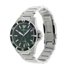Three-Hand Stainless Steel Watch
