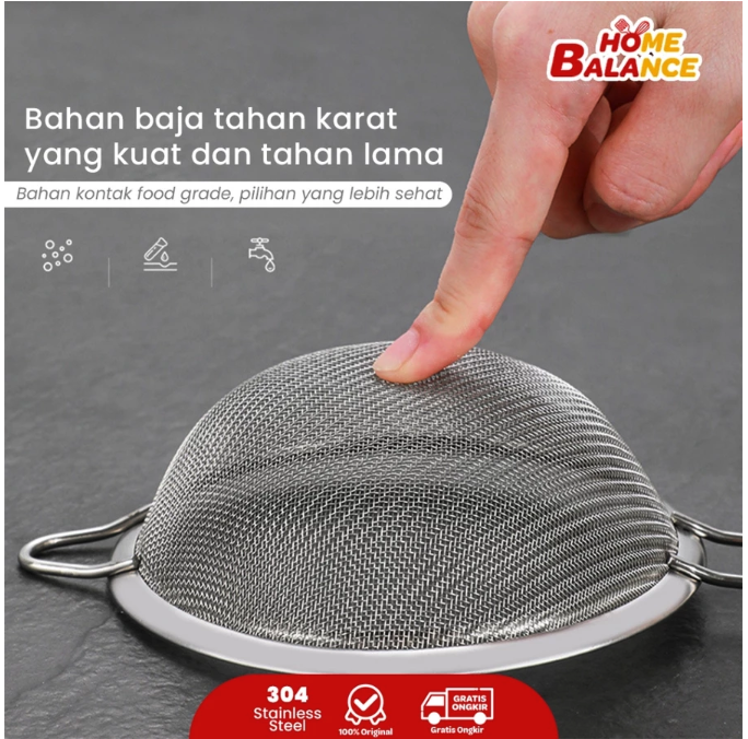 HomeBalance Saringan Tepung 8 cm 4