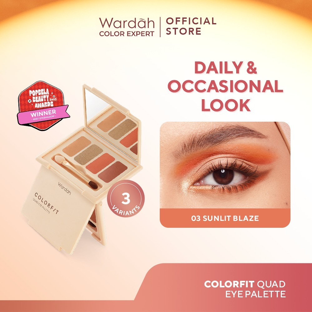 Paragon Technology and Innovation Wardah Colorfit Quad Eye Palette Sunlit Blaze
