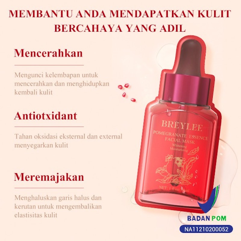 BREYLEE Pomegranate Essence Facial Mask 5
