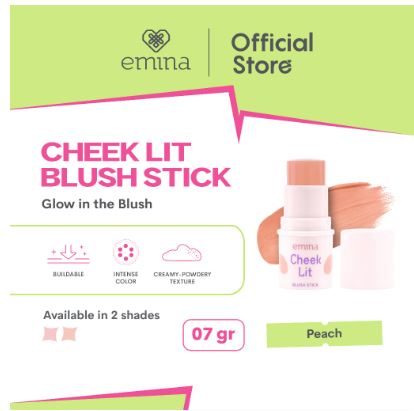 Paragon Technology and Innovation Emina Cheek Lit Blush Stick - Peach