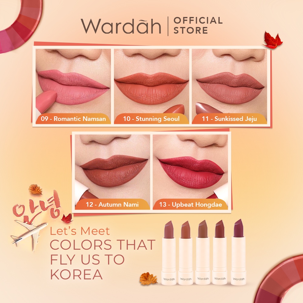 Wardah Colorft Ultralight Matte Lipstick Korea Edition 09 Romantic Namsan