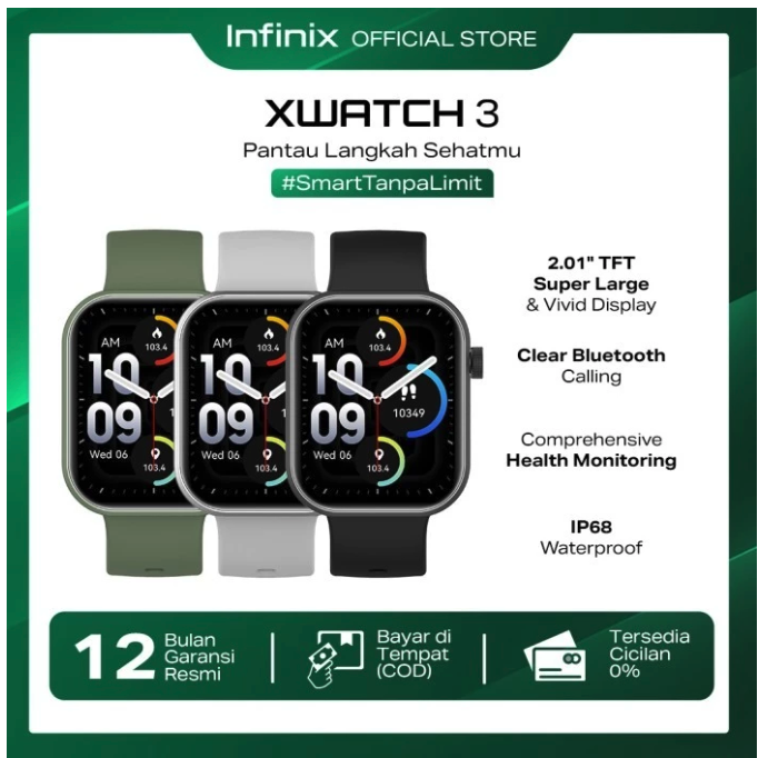 Tecno Telecom Infinix  Smart Watch XW3