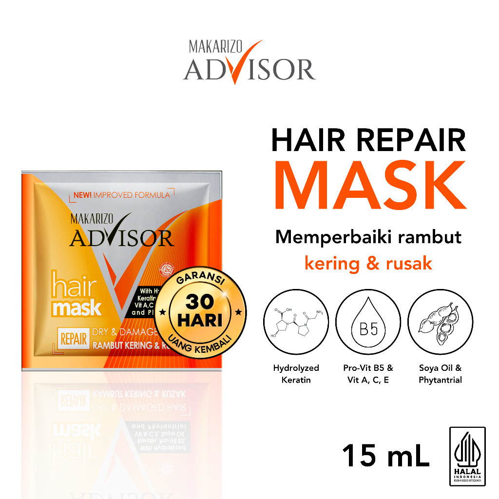 Akasha Wira International Makarizo Advisor Hair Repair Mask