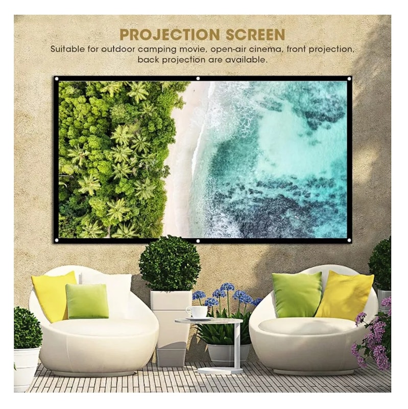 Ezzrale Elastic White Screen 100 inch 5