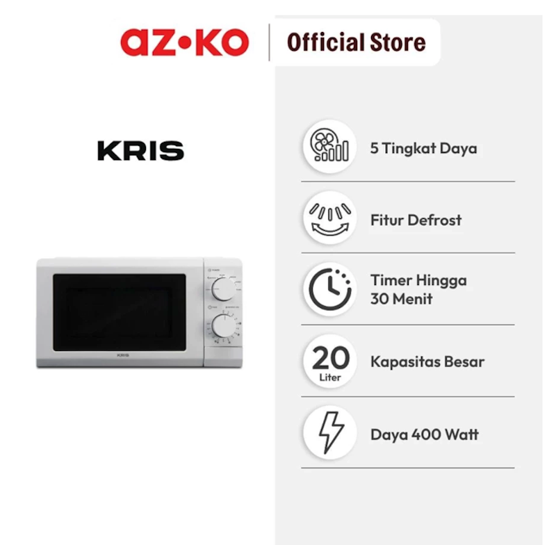 AZKO Kris 20 Ltr Microwave Low Watt 2