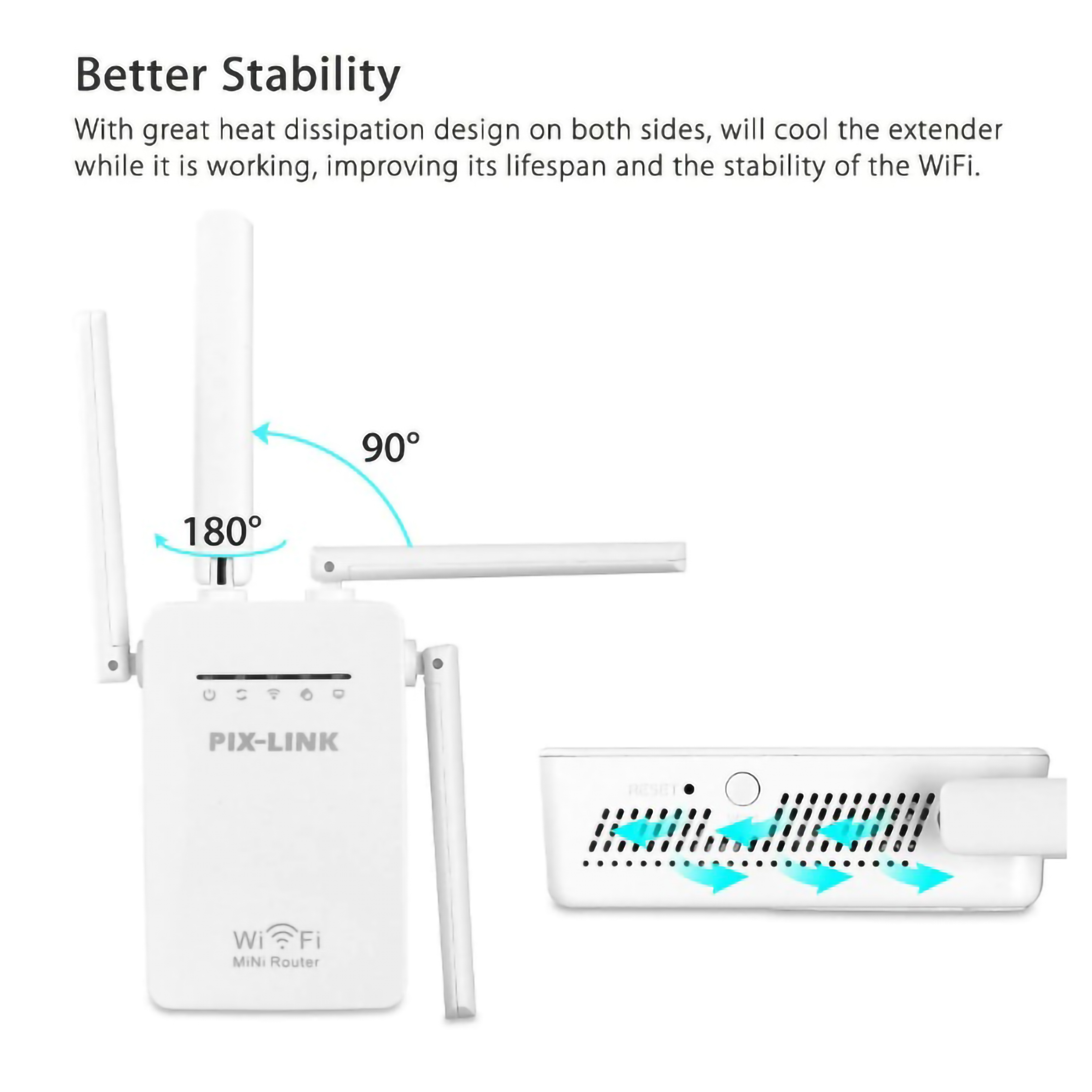 PIX-LINK WIreless-N 300 Wi-FI Repeater WR09