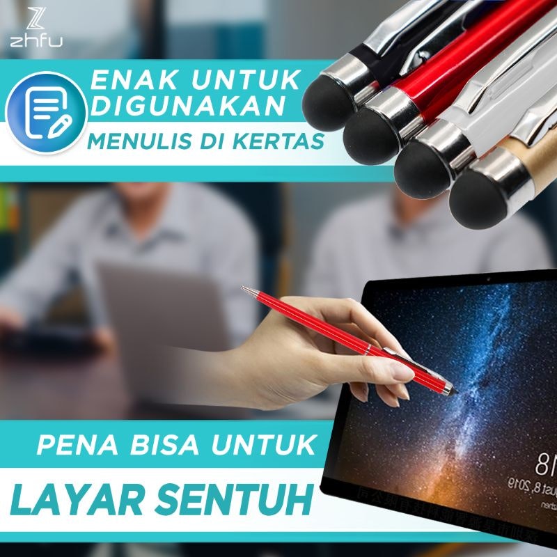 Zhfu Pen 2 in 1 Stylus Ballpoint Touch Screen 4