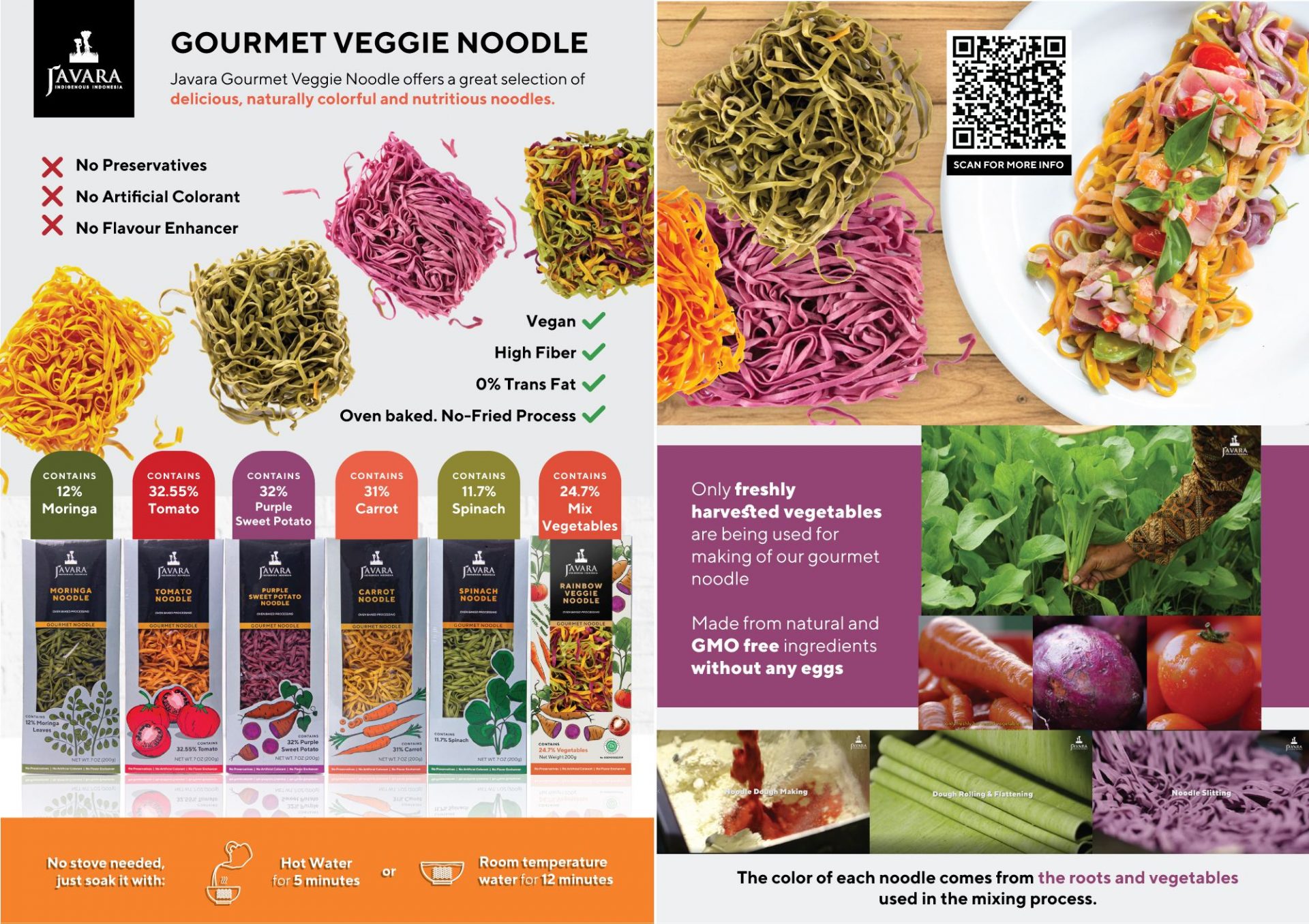 Javara Rainbow Veggie Noodle