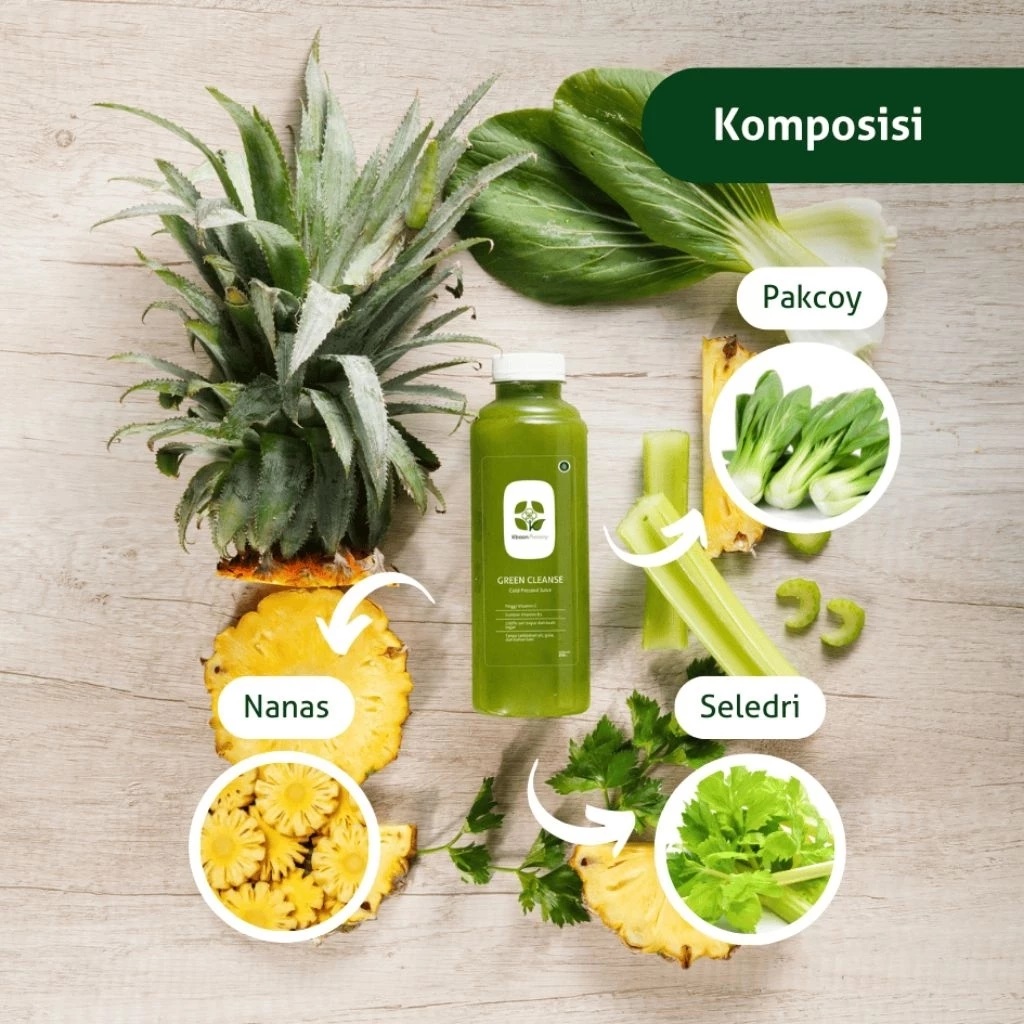 Kboon Cold Pressed Juice Green Cleanse 