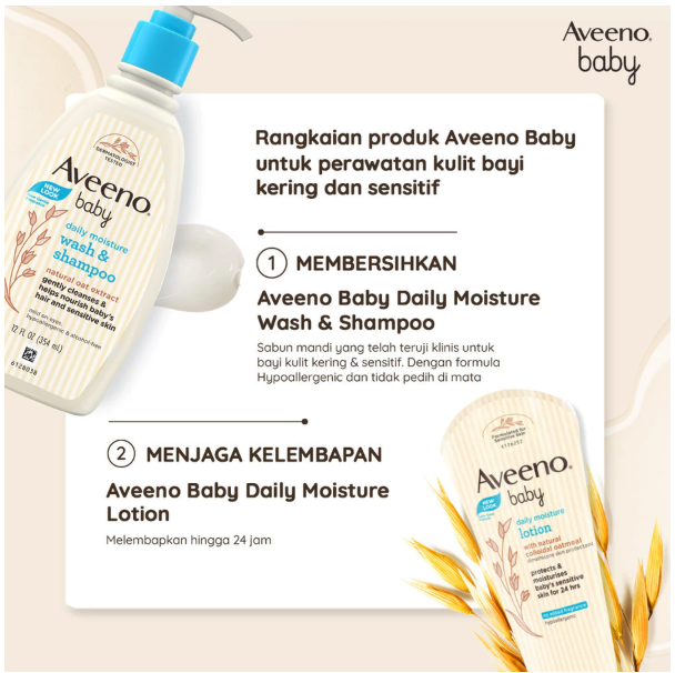 Johnson & Johnson Indonesia Aveeno Baby Daily Moisture Lotion